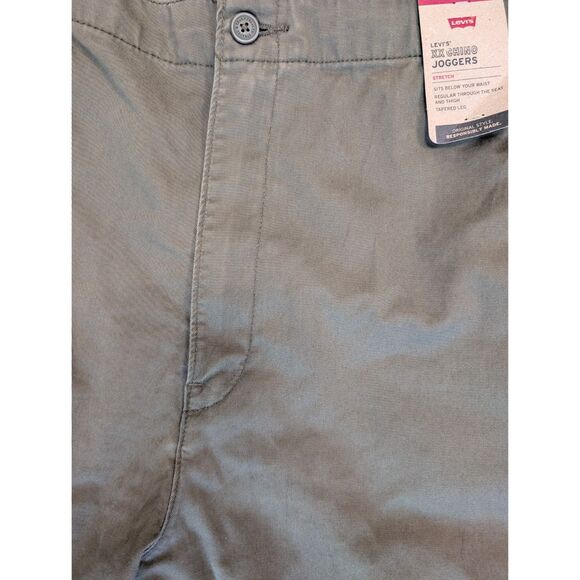 NWT Levi's XX Chino Joggers Pant Mens 3X 3XL XXXL Olive Green Drawstring Stretch - Picture 3 of 11